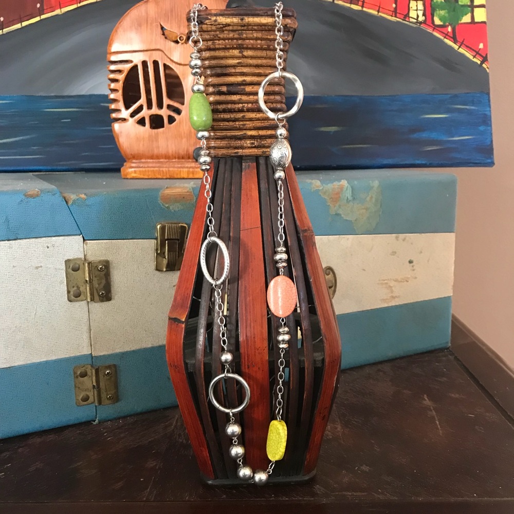 🆓 Long multi-color necklace